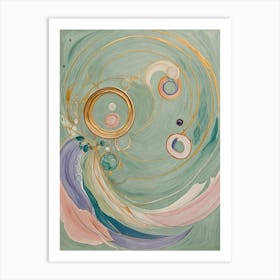 Abstract Pastel Lucky Charm Art Print