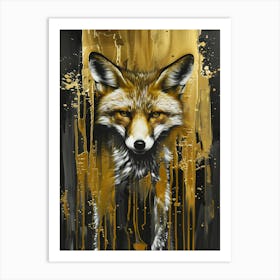 Gold Fox Art Print