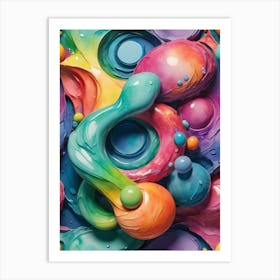 Colorful Abstract Painting Art Print