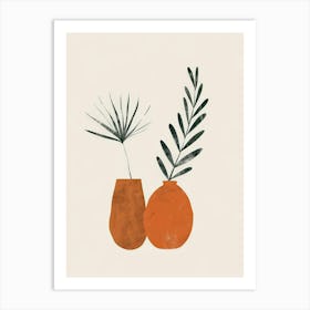 Orange Vases Art Print