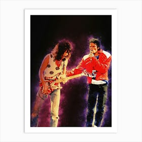 Spirit Van Halen (Guitarist ) & Michael Jackson Beat It Art Print