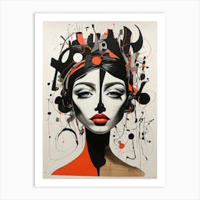 Abstract Of A Woman 10 Art Print