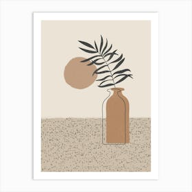 boho Plant In A Vase 1 Art Print