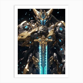 Samurai Sword Art Print