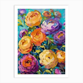 Colorful Roses Art Print