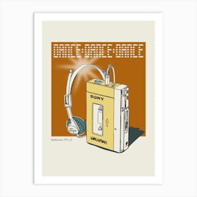 Celebrate The 80s Walkman Art Print