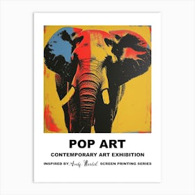 Elephant Pop Art 2 Art Print