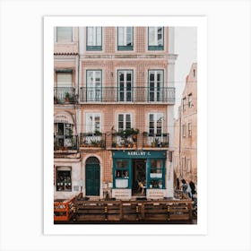 Lisbon Streets | Breakfast in Portugal | Travel Photography Europe Art Print