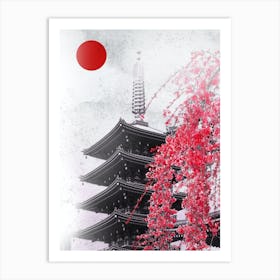 Pagoda Temple of Japan Art Print