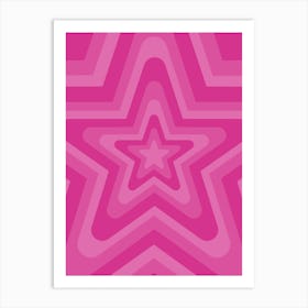 Pink Core Starbeat Art Print