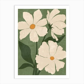 White Daisies Art Print