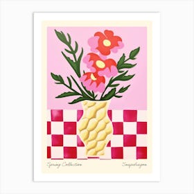 Spring Collection Snapdragon Flower Vase 3 Art Print