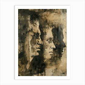 Portrait Of Two Men Art Print