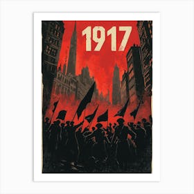 Aihrgdesign A Vintage Political Poster Depicting The Russian 10 Art Print