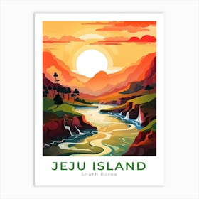 South Korea Jeju Island Travel Art Print