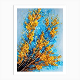Golden Branches Art Print