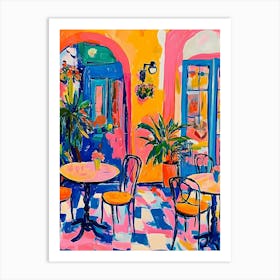 Cafe Table Art Print