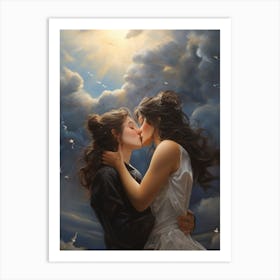 Kiss my kiss Art Print