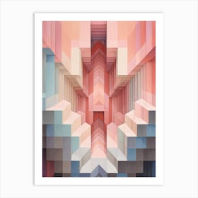 Optical Illusion Abstract Geometric 10 Art Print