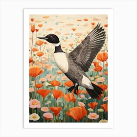 Common Loon 1 Detailed Bird Painting Art Print