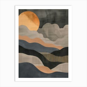 Sunset In The Mountains 44 Art Print