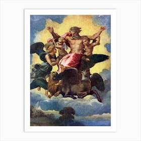 Ezekiel's Vision, Raphael Art Print