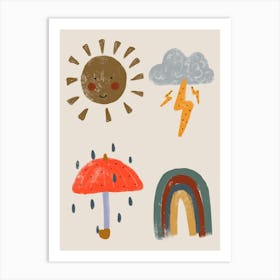 Weather Art Print