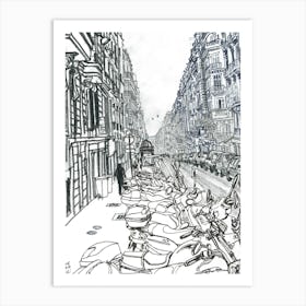 Slope Behind Montmartre Art Print