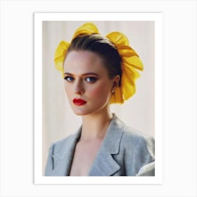 Evan Rachel Wood Retro Collage Movies Art Print