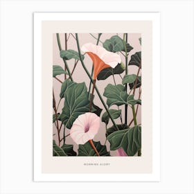 Flower Illustration Morning Glory 7 Poster Art Print