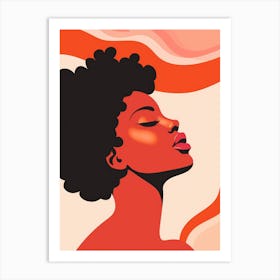 Afro Haired Woman Art Print