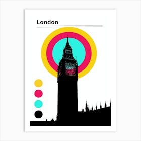 London Clock Tower bauhaus Art Print