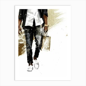 Man With A Bag Art Print