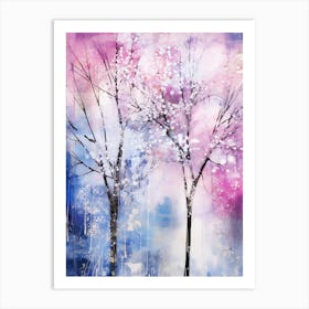 Pink Trees Art Print