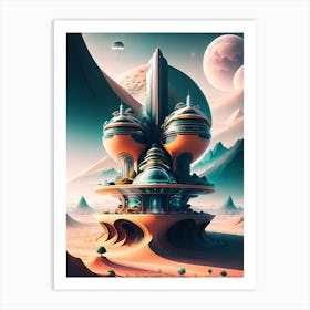 Futuristic City 28 Art Print