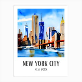 New York City Colorful 3 Art Print