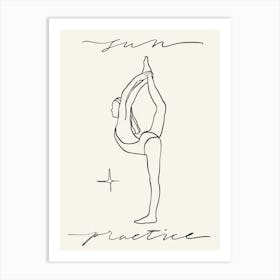 Yoga Practice Art Print