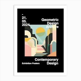 Geometric Design Archive Poster 17 Art Print