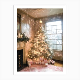 Christmas Tree Stock Videos & Royalty-Free Footage Art Print