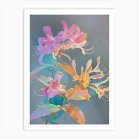 Iridescent Flower Honeysuckle 4 Art Print