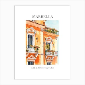 Marbella Travel And Architecture Poster 2 Art Print