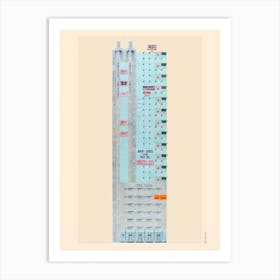Melrose Carpet Tower Risograph Collage Art Print