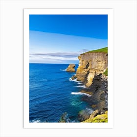 Coastal Cliffs And Rocky Shores Waterscape Photography 1 Art Print