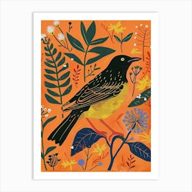 Spring Birds Blackbird 2 Art Print