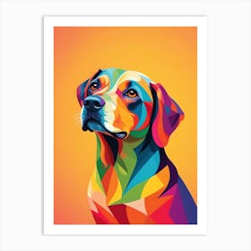 Colorful Dog 3 Art Print