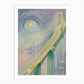 Abstract Bridge Art Print