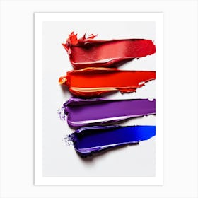 Lipsticks On A White Background 2 Art Print