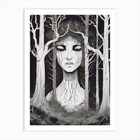 Sleeping Forest Beauty Art Print