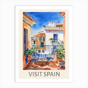 Visit Spain 3 Travel Poster Art Print