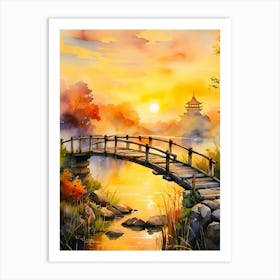 Japanese Bridge Art Print